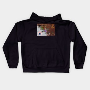 DEATH STAIR ART PRINTS Kids Hoodie